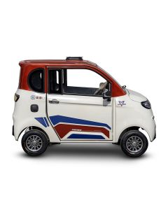 Cuatriciclo Eléctrico con Cabina Cerrada y 2 Puertas