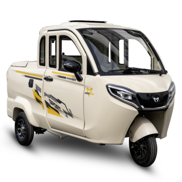 Triciclo Eléctrico Tipo Pick-up SK-2101 | Cabina Cerrada con Dos Puertas y Maletero