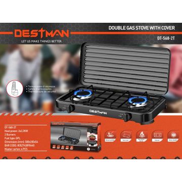 Fogon Portátil A Gas Doble Dt5682T