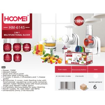 Rallador Y Cortador De Verduras 150W Hm6145