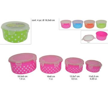 Pozuelos Redondo Plasticos Varias Medias 4Pz