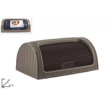 Panera Plastica Carmelita Gris 41 5Cm