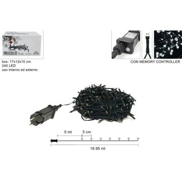 Guirnaldas 240 Luces Led Blanco Calido Para Uso Exterior