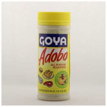 Adobo Sal  Ajo  Limón  Pimienta  Comino  Orégano Y Tumeric 16.5Oz. M/Goya