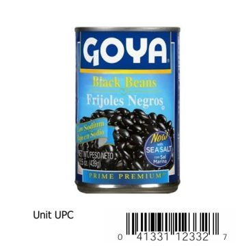 Frijoles Negros Bajos En Sodio 15.5 44G Oz M/Goya