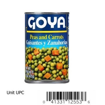 Macedonia De Guisantes Y Zanahoria 15 Oz M/Goya 425G