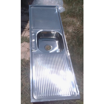 Fregadero Inoxidable De 1 Seno Y 1 Escurridor A Ambos Lados