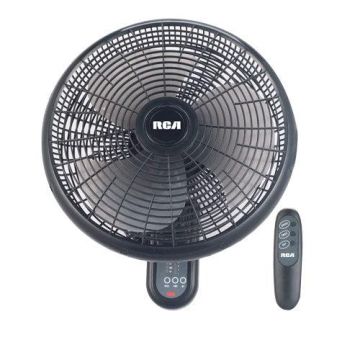 Ventilador De Pared 16"  C/Control Remoto  Color Negro  Mod. Rcfan27  Totalmente Plastico  110V-60Hz. Marca Rca