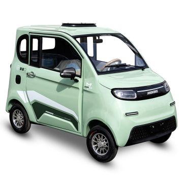 Cuatriciclo Eléctrico con Cabina Cerrada y 2 Puertas  Color Verde